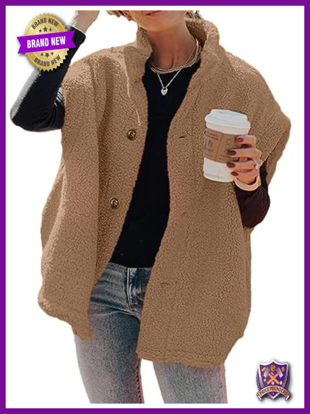 Fuzzy Fleece Sherpa Vest Oversized Casual Warm Sleeveless Jacket
